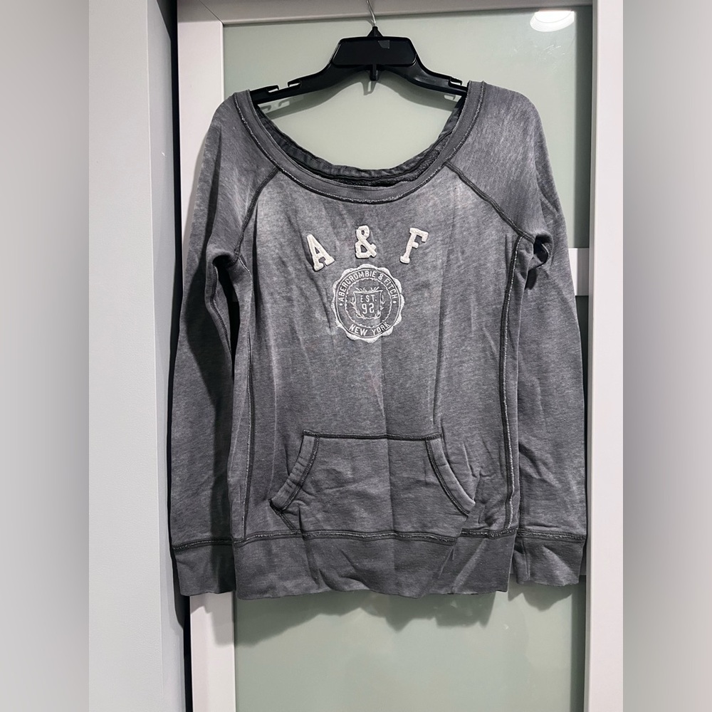 Abercrombie & Fitch boatneck swearshirt size small oversized